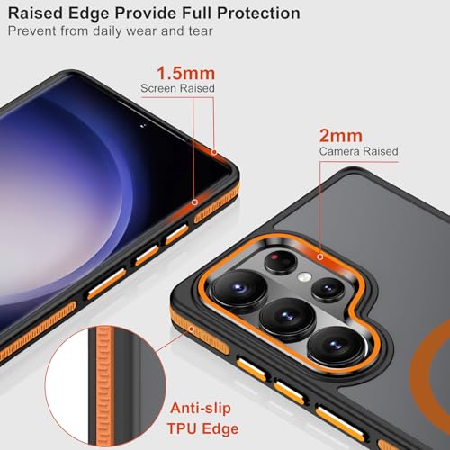 Image of MALEWOLF Magnetic Case for Samsung Galaxy S26 Ultra, Color Hybrid Cover