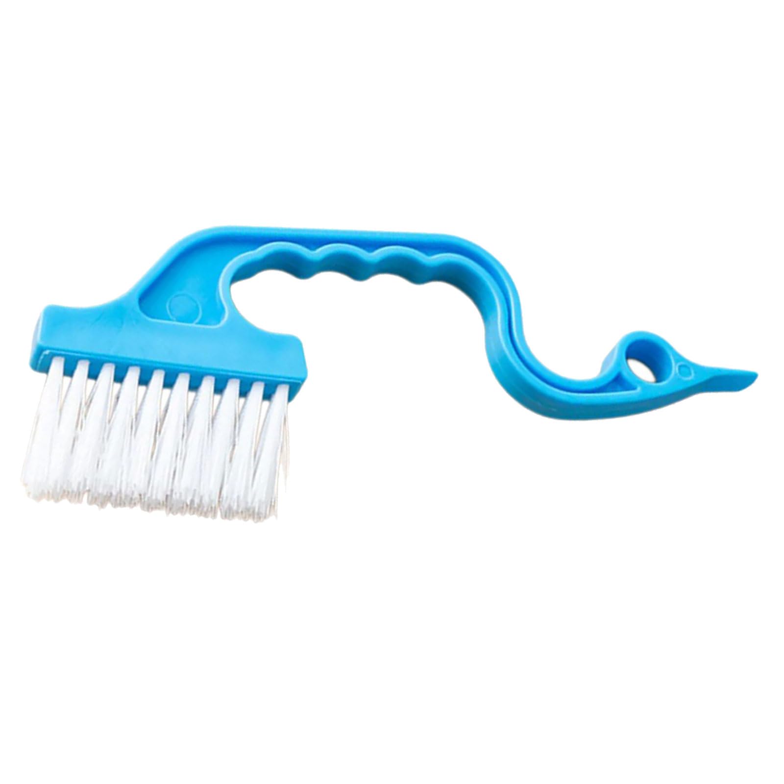 Ergonomic Narrow Space Tool with Flexible Edges Multi-Surface Brush for Grout & Tracks Grooves Gaps Cleans Brush