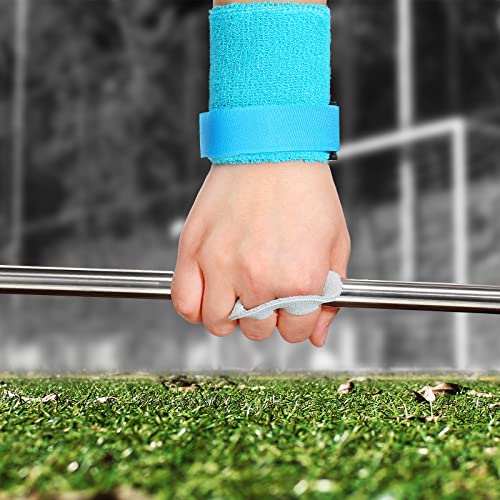 Vinsot 6 Pieces Sports Gymnastics Grips Wristbands Hand Grips Gymnastics Hand Grips Wrist Sweatbands For Youth Girls Kids Sports Football Basketball Running Athletic Sports, 3 Colors #TOP6