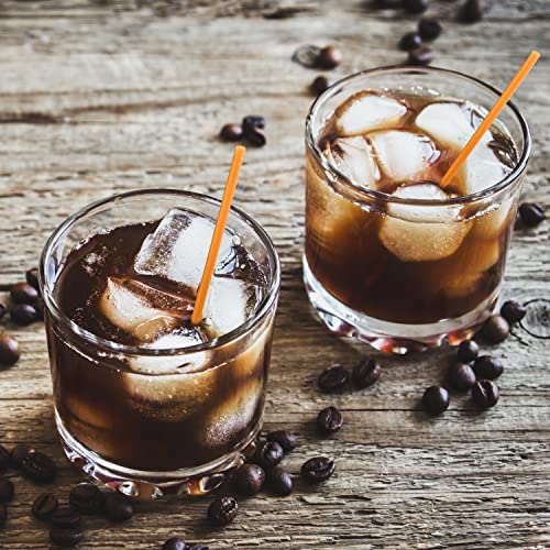 300 Cocktail Bar Straws For Drinks - Coffee Stirrers Plastic - Drink Stirrers - Short Coffee Stir Straws - Neon Mini Bar Cocktail Straws #TOP5