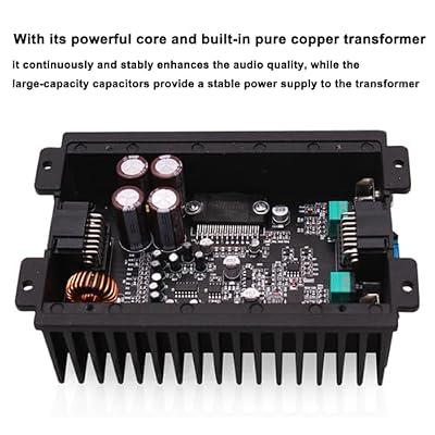 Shkalacar Car Amplifier Audio Modification Power Amplifier Digital Sound Processor,4-Channel Amp Amplifier 80Wx4 Modification Power Car Multichannel Amplifiers
