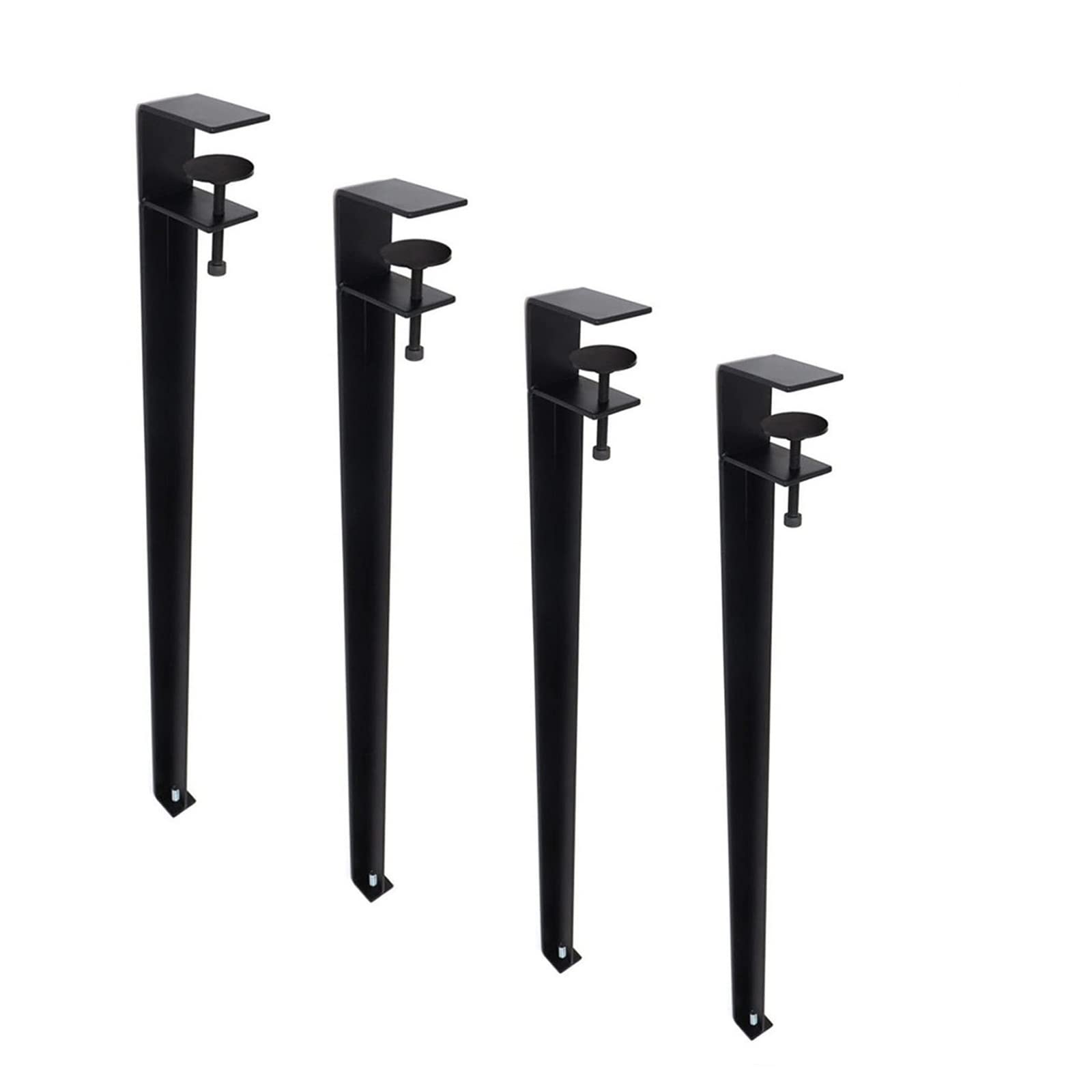 Pieds de table en métal carrés et pieds de bureau en fer robuste 71cm
