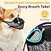 LUCKYPAW Dog Muzzle, Patented Mesh Muzzle for Large Medium Small Dogs Allows Full Pant Drinking Mouth Cover to Prevent Biting Chewing Scavenging Adjustable Breathable Mouth Guard(Black,M)
