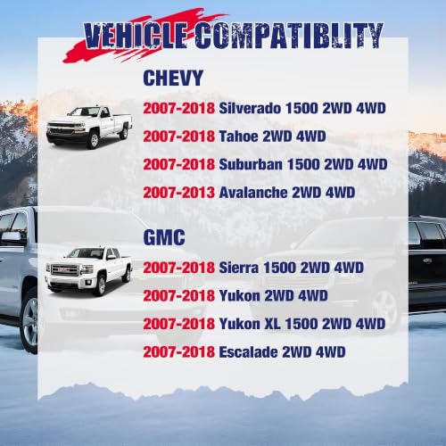 Image of KSP Silverado Upper Control Arms, 2-4 inch Aluminum Forged Control Arm Compatible With Ch-evy Silverado GMC Sierra 1500 2007-2018,2pcs Aftermarket UCA With Flexible Ball Joint