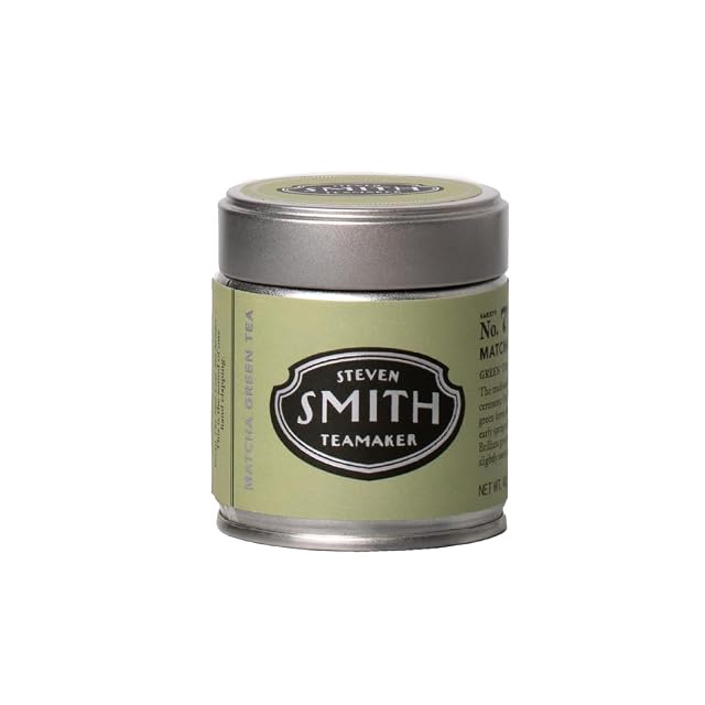 Steven Smith Teamaker Matcha No 7 Caffeinated Sugar-Free Sustainably Grown Matcha Green Tea Powder 40 Gram Tin