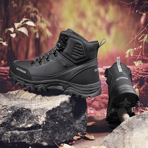 Men's Breathable Hiking Shoes Lightweight Waterproof Outdoor Boots for Trekking, Backpacking & Work Wear3