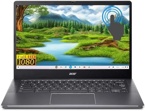 Chromebook Plus AI 14 Intel i3 8GB 512GB SSD 14" táctil (CB514-renovado)