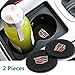 Auto sport 2.75 Inch Diameter Oval Tough Car Logo Vehicle Travel Auto Cup Holder Insert Coaster Can 2 Pcs Pack Fit Cadillac Accessories