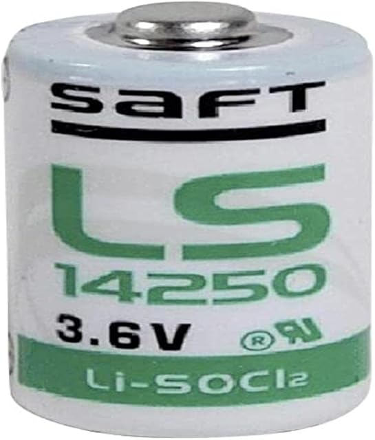 Saft LS14250 1/2 Li-SOCl2 Battery (3.6 V, AA, Pack of 10)