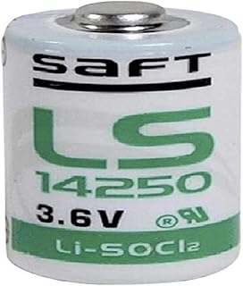 Saft LS14250 1/2 Li-SOCl2 Battery (3.6 V, AA, Pack of 10)