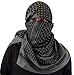 Maddog Sports Shemagh Tactical Desert Scarf - Grey / Black
