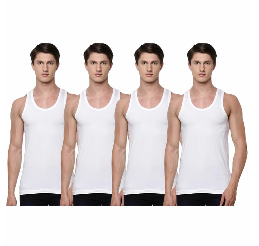 Image of INNERO Cotton Vest for Men | Classic Comfortable Sleeveless Men's Sando Vest Baniyan Ganji 100% Cotton
