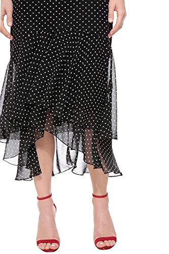 Vestido Midi Amissima Crepe Poá