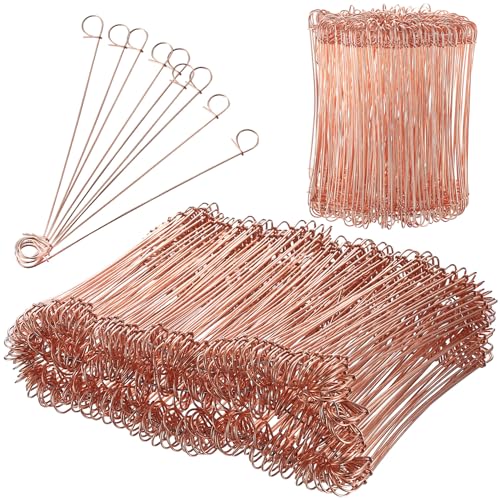 250 Pcs Rebar Reinforcing Mesh Loop Ties, 1mm x 140mm/5.5 Heavy Duty Steel Rebar Tie Wire, Double Loop Twist Reinforcing Bar Wire Ties for Concrete Garden Fences & Potato Bags