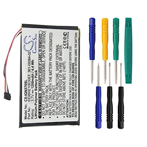 1200mAh Battery for Garmin Nuvi 3700, Nuvi 3760, Nuvi 3760T, Nuvi 3790, Nuvi 3790T with 7/pcs Toolskits