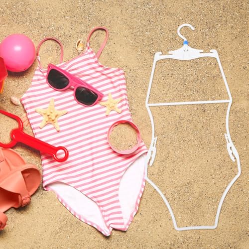 Image of UKCOCO Kids Swimsuit Hangers 3 Pcs Plastic Bikini Display Clips Lightweight Swimwear Organizer for Home Travel Pool Storage and Retail Use