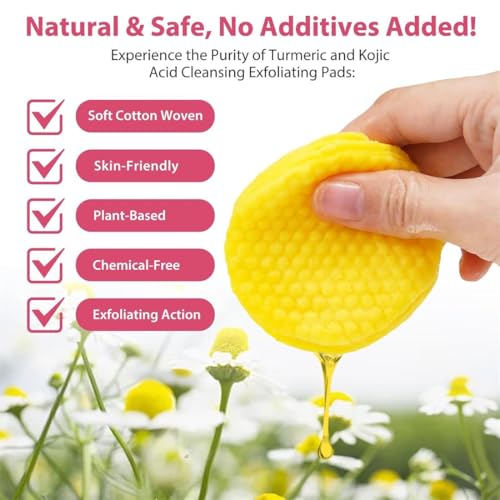 Absorbeauty Turmeric Kojic Acid Pads, Kojic Acid and Turmeric Cleansing Pads, Turmeric Kojic Acid Cl