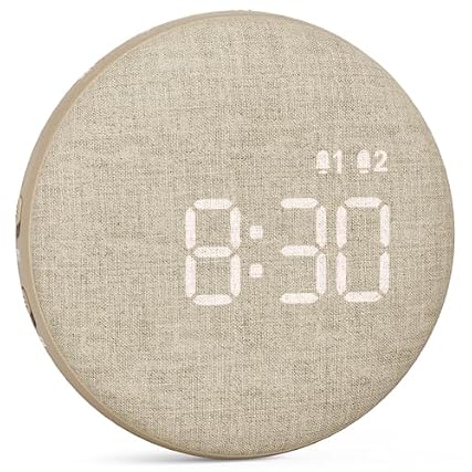 REACHER Travel Vibrating Alarm Clock for Heavy Sleepers Adults, Silent, Dual Alarm Clock, Compact Under REACHER Travel Vibrating Alarm Clock for Heavy Sleepers Adults, Silent, Dual Alarm Clock, Compact