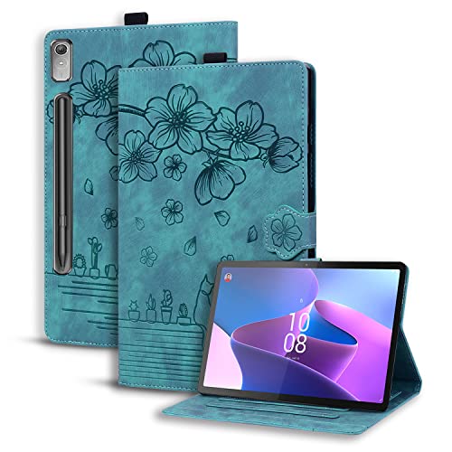 Aokil �Ή�For NEC LAVIE Tab T11 T1195/FAS �P�[�X �J�[�h���[ �X�^���h�@�\ �S�ʕی�^ �J���t�� �蒠�^�J�o�[ PU���U�[-(�O���[��)