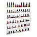 MyGift (102 Bottles) 6 Shelf Pro Clear Acrylic Nail Polish Rack/Salon Wall Mounted Organizer Display
