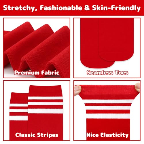 Image of Olreco 4 Pack Kids Soccer Socks Toddler Baseball Socks Youth Boys Football Sock Boys Girls Softball Sock Athletic Accessories