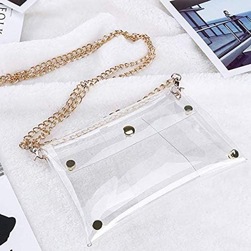Y&R Direct Cute Clear Bag Purses for Women Stadium Transparent Crossbody Bag with Removable Chain for Sporting Events Concert - Image 2