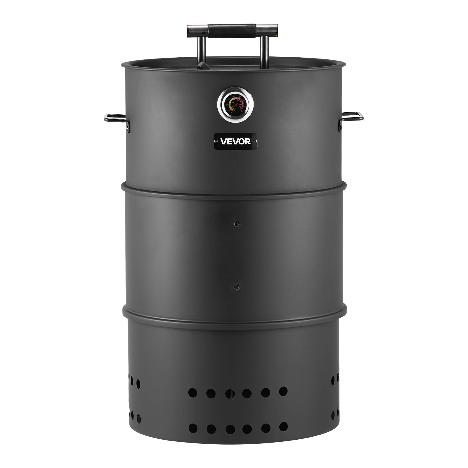 VEVOR 18.5" Charcoal Smoker Grill - Barrel BBQ
