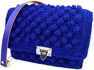 woolove Kit per Realizzare la Borsa Nocciolina con fettuccia all'Uncinetto. Pattern e Materiali compresi