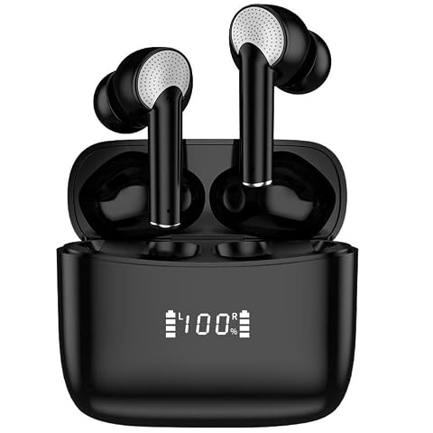 Wireless Ear Buds Bluetooth 5 3 in Ear Headphones Deep Bass Stereo and Noise Cancelling Bluetooth Earbuds with