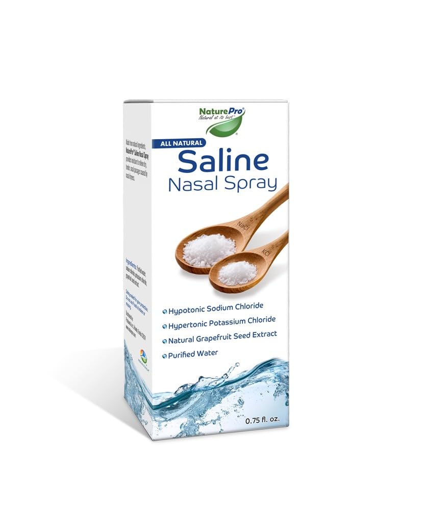 All Natural Saline Nasal Spray, 0.75 fl. oz., Kosher, Dual Salt Moisturizing Formula