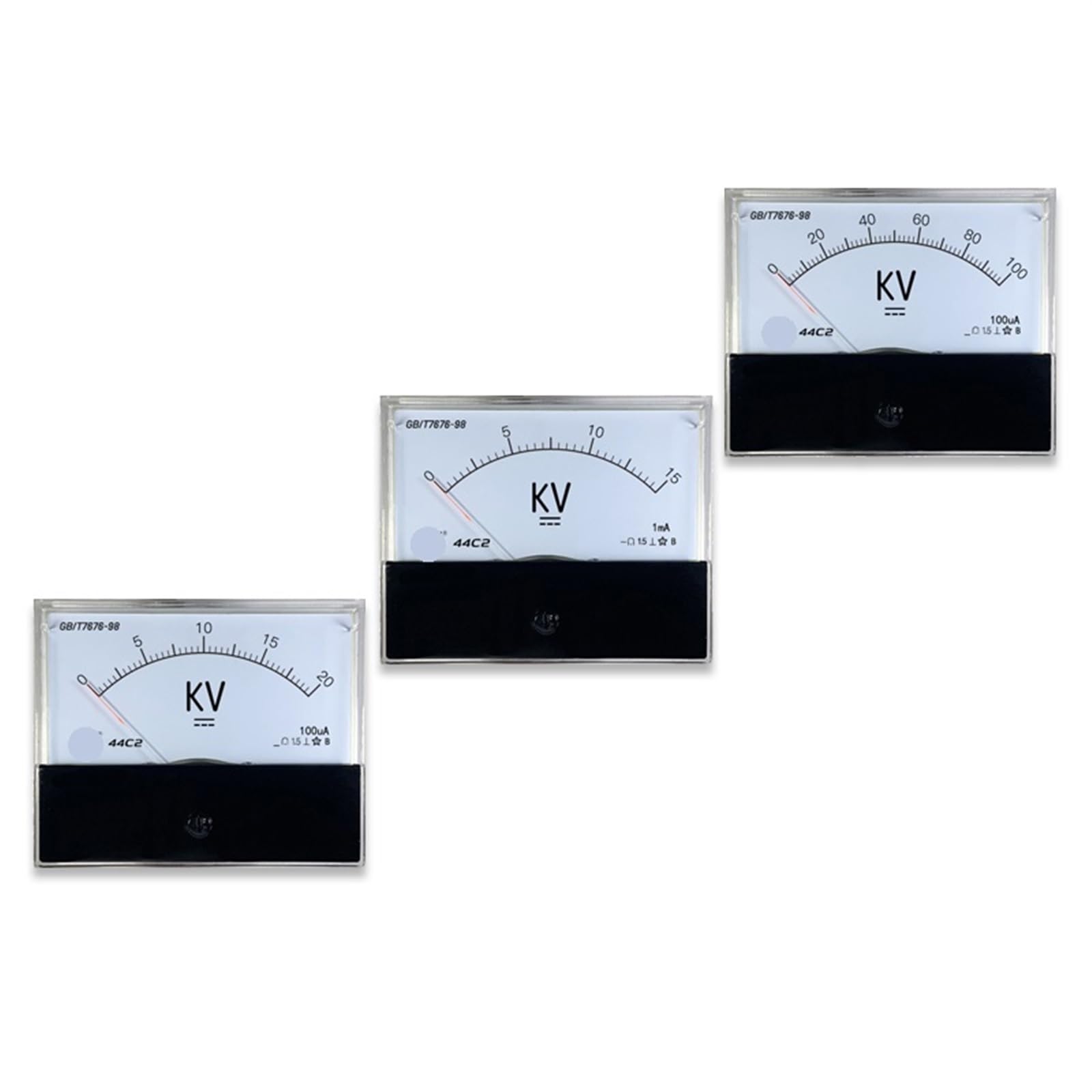44c2 10KV und Widerstand DC 3KV/5KV/10KV/15KV/20KV/25KV30KV/50KV/100uA Verteilungswiderstand verwendet Hochspannungsmessgerät Kilovoltmeter Messung 1St(DC 3KV 100uA)