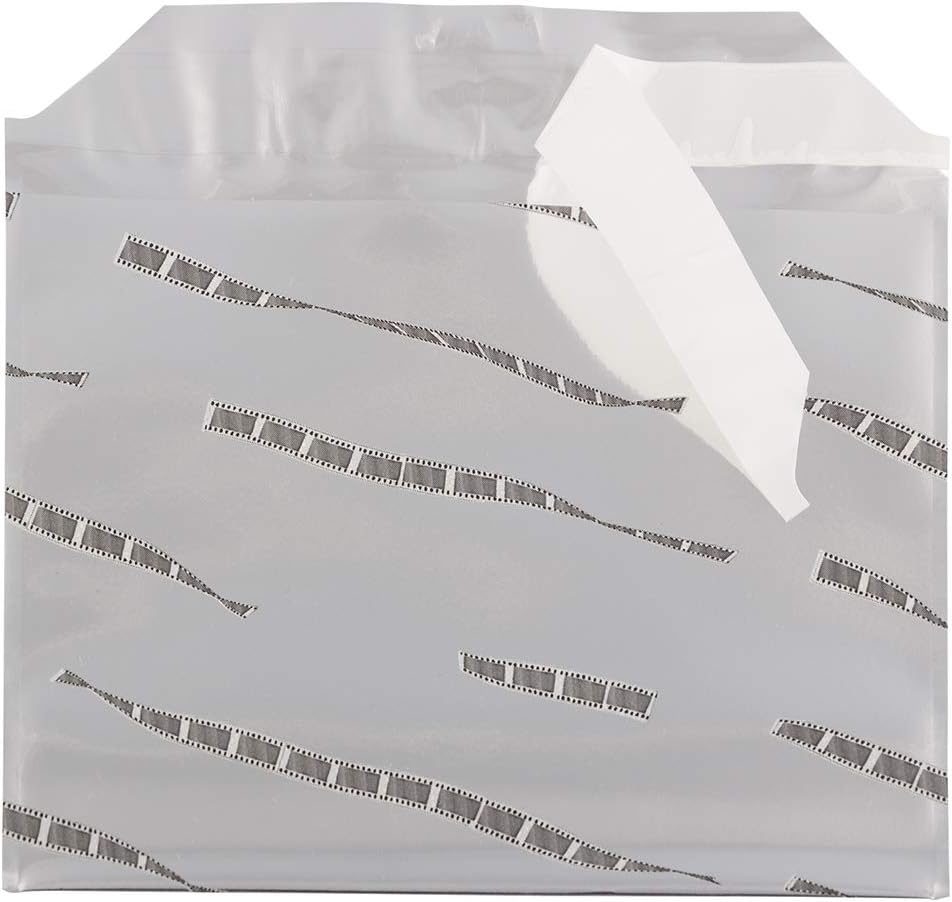 JAM PAPER 5 x 6 1/8 Booklet Foil Envelopes with Self Adhesive Closure - Silver Film - 25/Pack