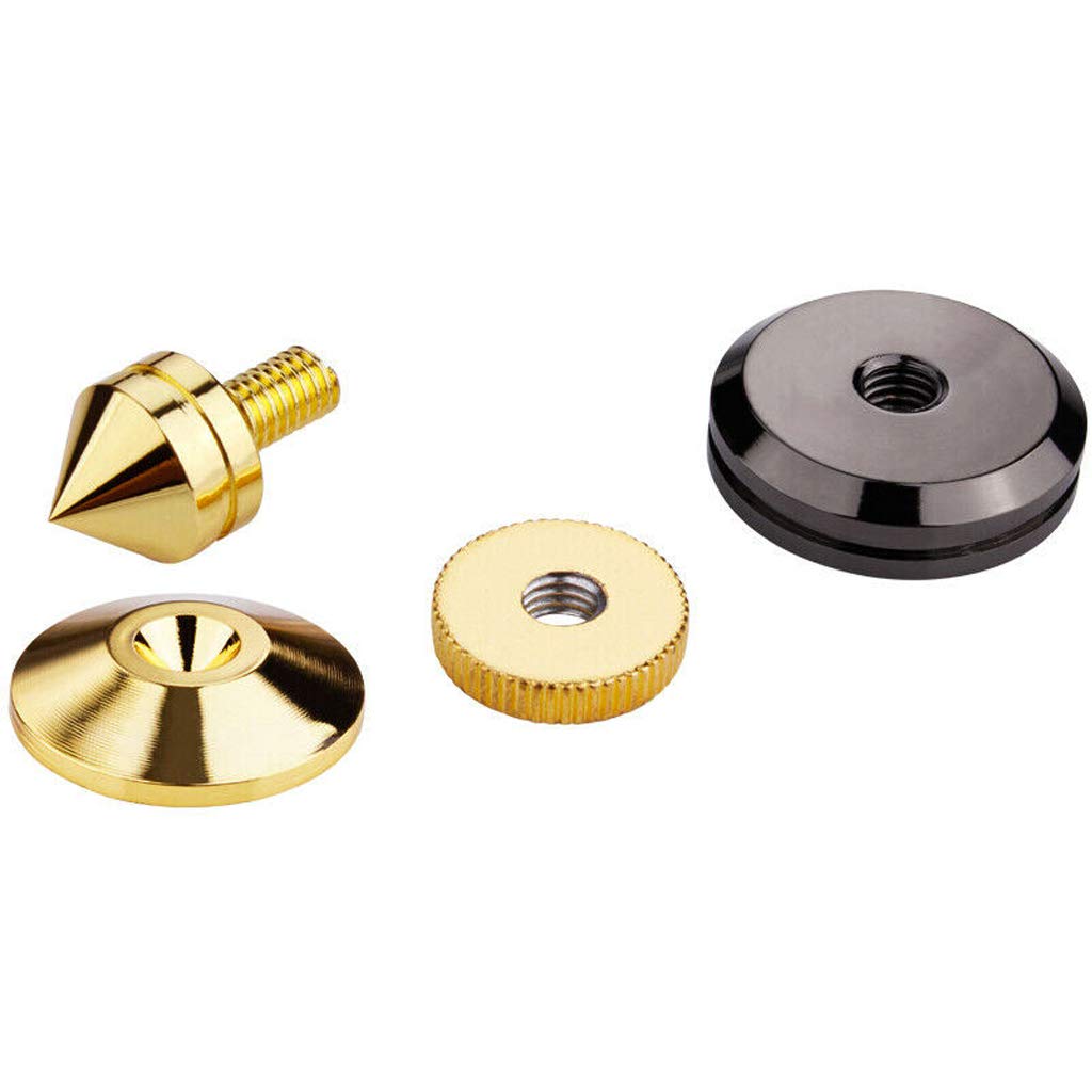 8 Stück Lautsprecher Spikes, Shock Absorber, Anti-Vibrations Lautsprecherständer für CD-Audio, Subwoofer, Plattenspieler