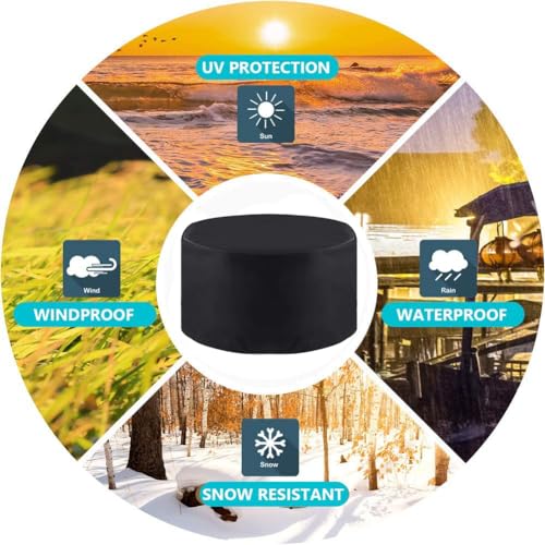 Blackhoso Fire Pit Cover for Outland Firebowl 893 Deluxe Outdoor Portable Propane Gas Fire Pit, Fit for Outland Firebowl 823 870, 22" by Blackhoso - Image 5
