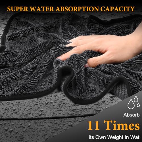 URAQT Shiny Trockentuch, 4 Stück Fast Dry Trockentuch für Die Dusche Auto Trockentuc Mikrofasertücher Shiny Bath Extrem Saugfähig Duschkabinen Tuch für Duschkabinen Auto Und Motorrad Pflege 40x40cm