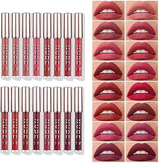 Matte Liquid Lipstick Makeup Set Velvety Long Lasting Waterproof High Pigmented Velvet Lipgloss Kit Beauty Cosmetics Makeup Gift Set (16PCS)