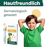RECOTIN 30x Mückenpflaster + 15ml Roll On Set - 100% natürliche Wirkstoffe - pflegt & kühlt - Insektenstichheiler Set - Urlaub Must Haves - Pflaster gegen Mückenstiche und Bienen
