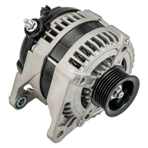 Image of PHILTOP New 11504N Alternator Compatible with Jeep, Dodge, 2010-2012 Liberty, 2011 Nitro 3.7L 140A S6 CW Alternator Replacement