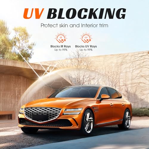 Image of Window Tint Car 70% VLT, 20 inch x30' Ceramic Window Roll for Privacy Sun & Glare Protection UV Heat Blocking, Scratch Resistant 5-Layer