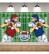 Football Decorations American Football Backdrop for Photography Game Time Banner Football Party D...