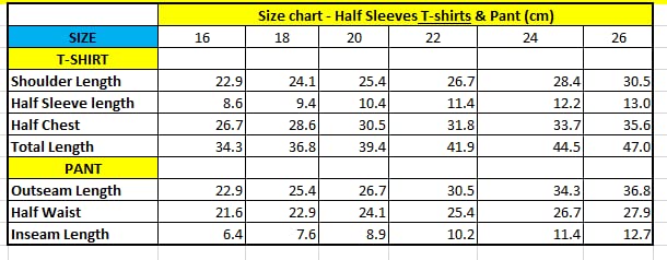 Image of Toonyport Presents Casual Clothing Sets for Kids | T-Shirt and Half Pant Set | Best Combo Outfits for Kids | Age 6 Months to 6 Years