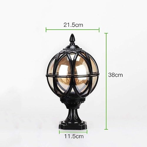 Miniatura 4 de AXTIES Luz de poste al aire libre Pilar Luces de poste Luces de jardín Villa Paisaje Luces de aluminio al aire libre Linterna de césped Lámpara de