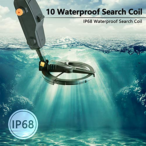 image for PalliPartners Metal Detector for Kids - 7.4 Inch Waterproof Kid Metal 