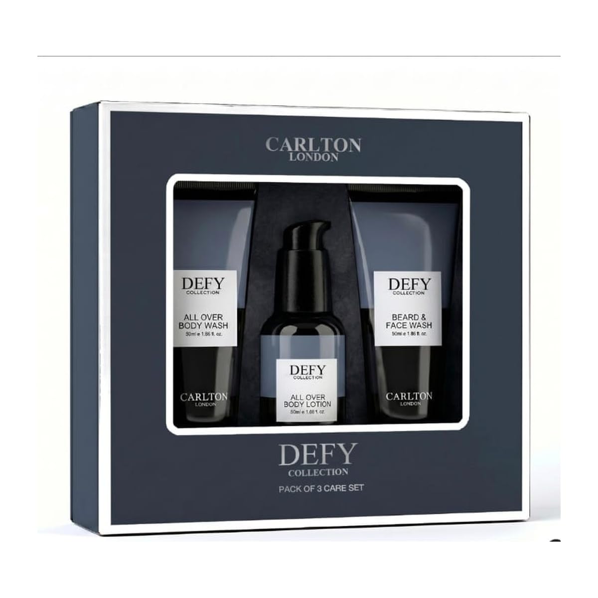 Carlton London Defy Collection Pack of 3 Care Set, All Over Body Wash, Body Lotion & Beard Face Wash, 50ml Each-picture-20
