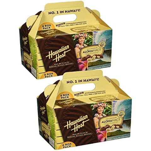 Hawaiian Host Alohamacs Milk Chocolate The Original Chocolate Covered Macadamia Nut, 42 Ounce - SET OF 2 Cover