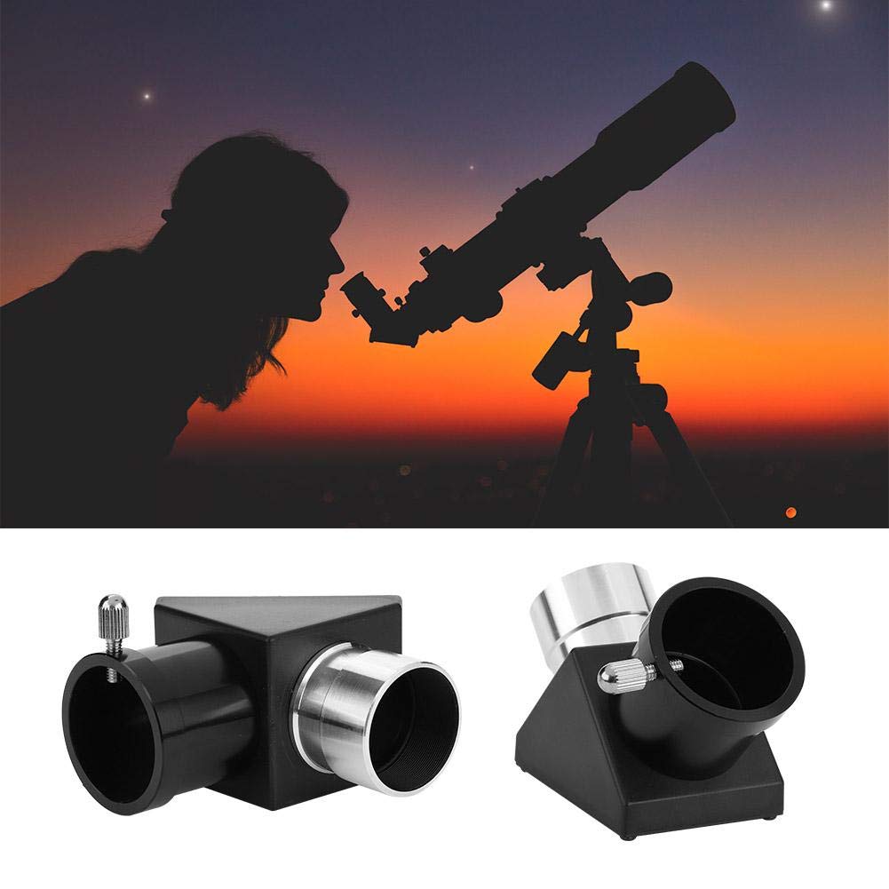 Nikou Specchio Zenith da 1,25" 90 Gradi per Telescopio, Diagonale Dielettrico Immagine Eretta, Adattatore Diagonale Specchio Zenith Prisma a Immagine invertita