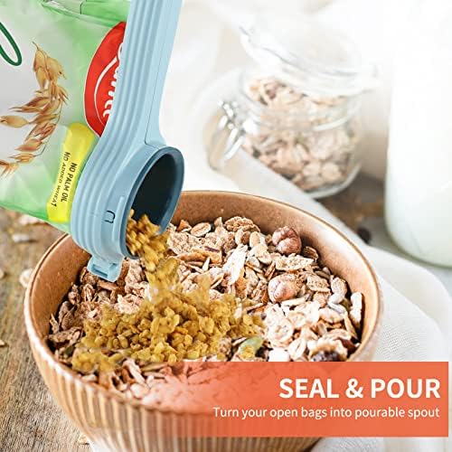 flour bag clip with spout