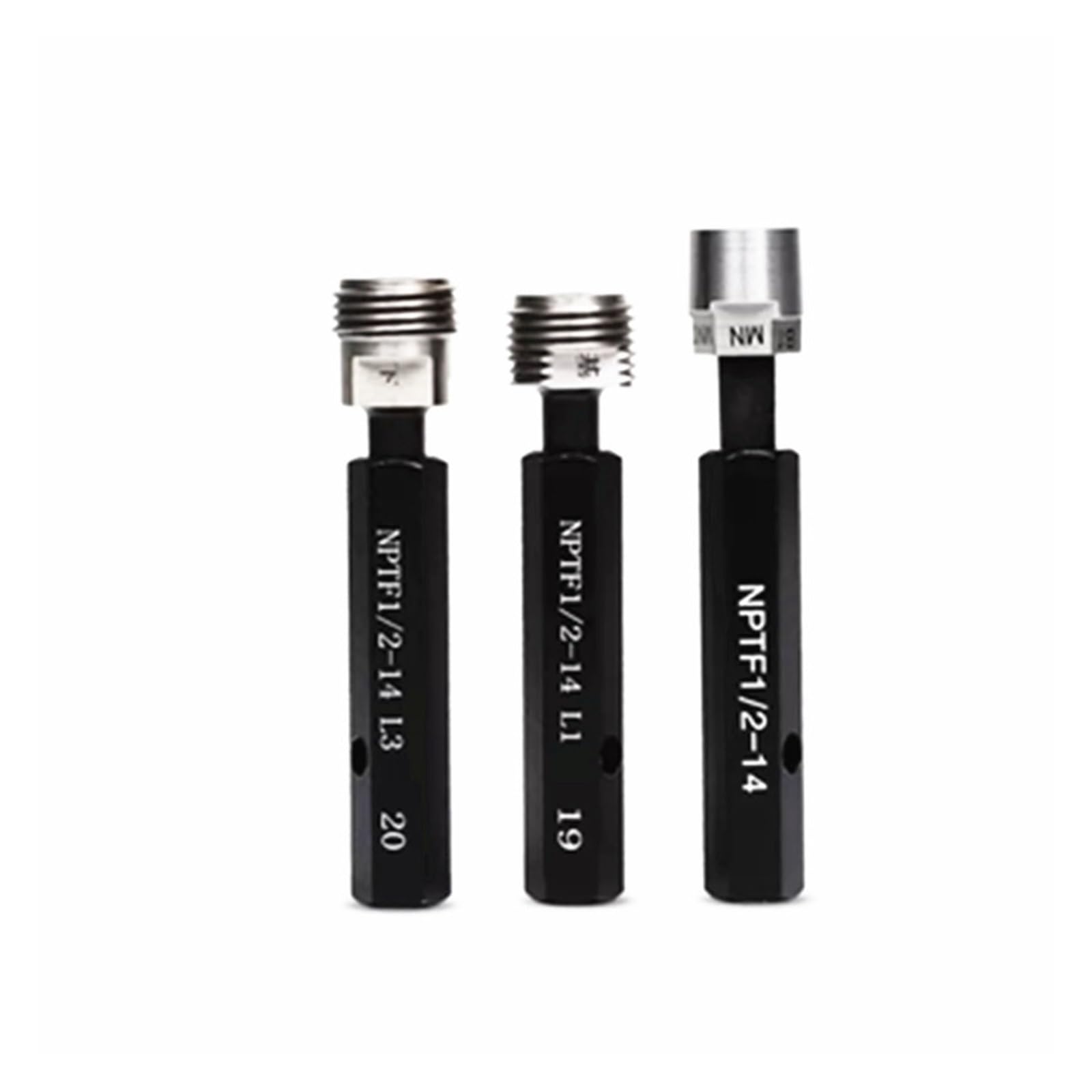 NURII Calibres de Anillo de Rosca de Tornillo NPTF, NPTF1/2-14 1/8-27 1/4-18 3/8 1 3/4 L1 L2 L3 Calibre de Anillo de Rosca Simple (Color : Ring Gauge, Size : NPTF 1I8 -L3)