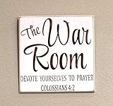 Adonis554Dan War Room Printed Wooden Sign Colossians 42 Prayer Bible 12 x 12 The War Room
