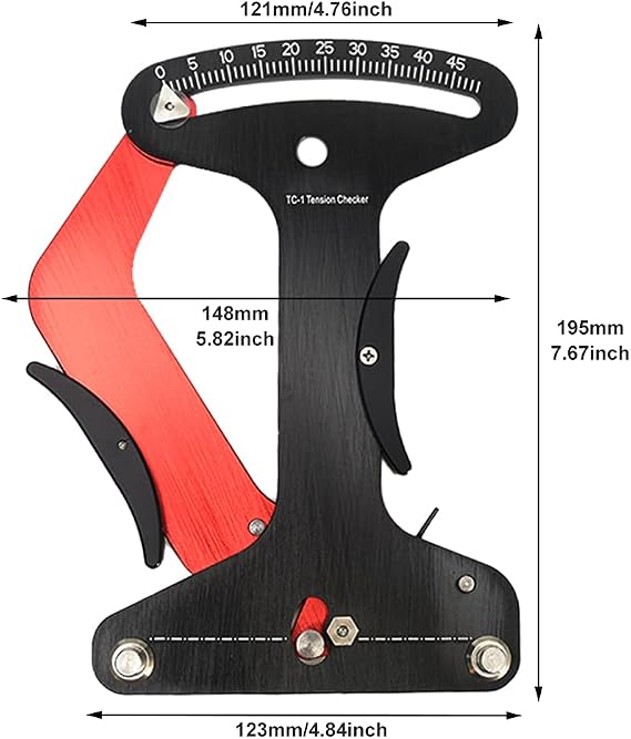 NINEFOX Bicycle Spoke Tension Meter Tensiometer Wheel Repair Tool | With specification caliper for truing checks, new builds, routine service, and uneven load detection